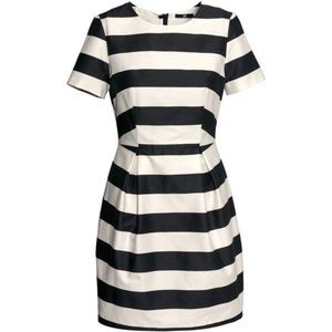 H&M | Black & White Stripe Contour Dress
